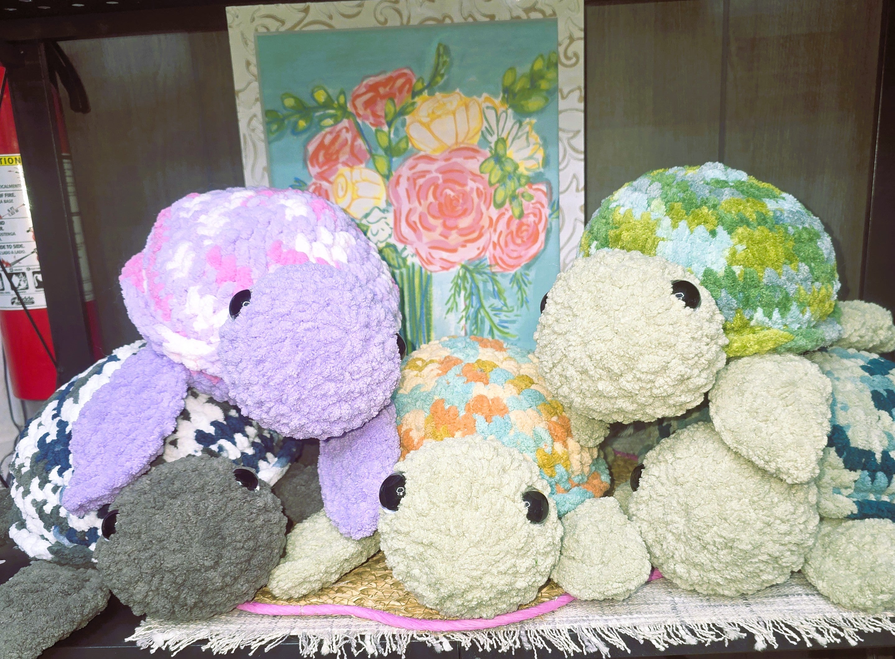 Handmade Crochet Sea Turtle - Large