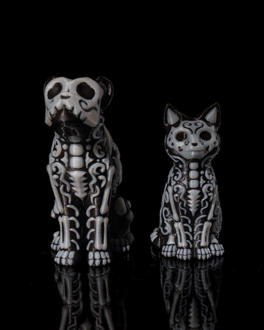 Skeleton Pet Figurines